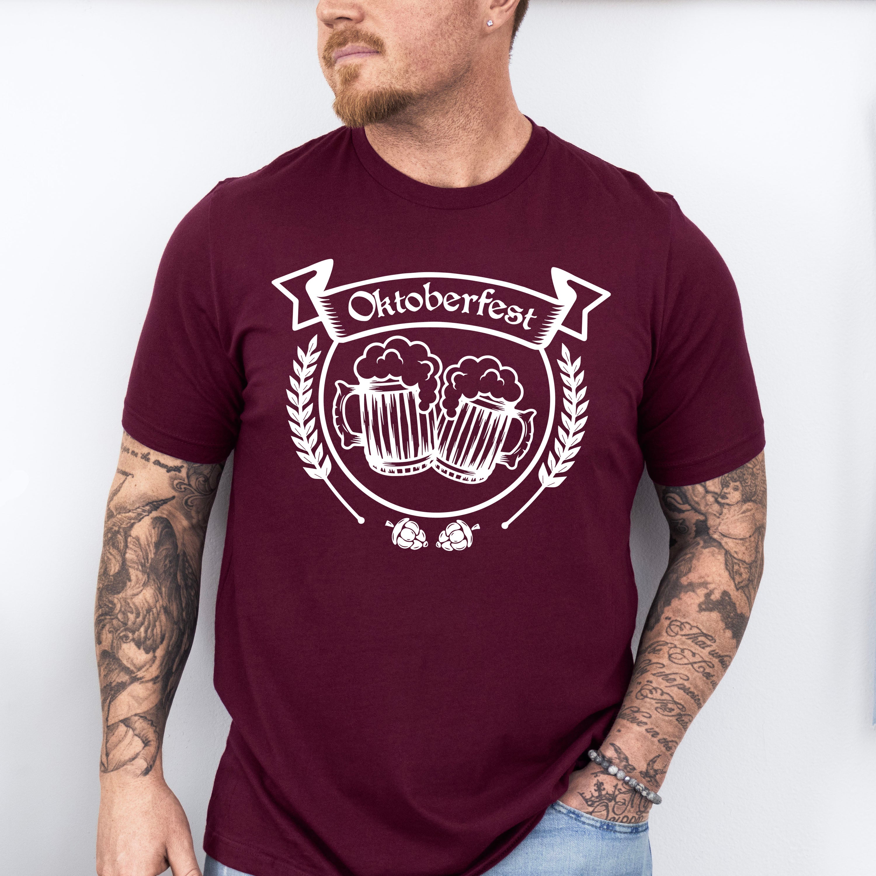 Retro Oktoberfest Design - Oktoberfest Unisex Crewneck T-Shirt Sweatshirt Hoodie