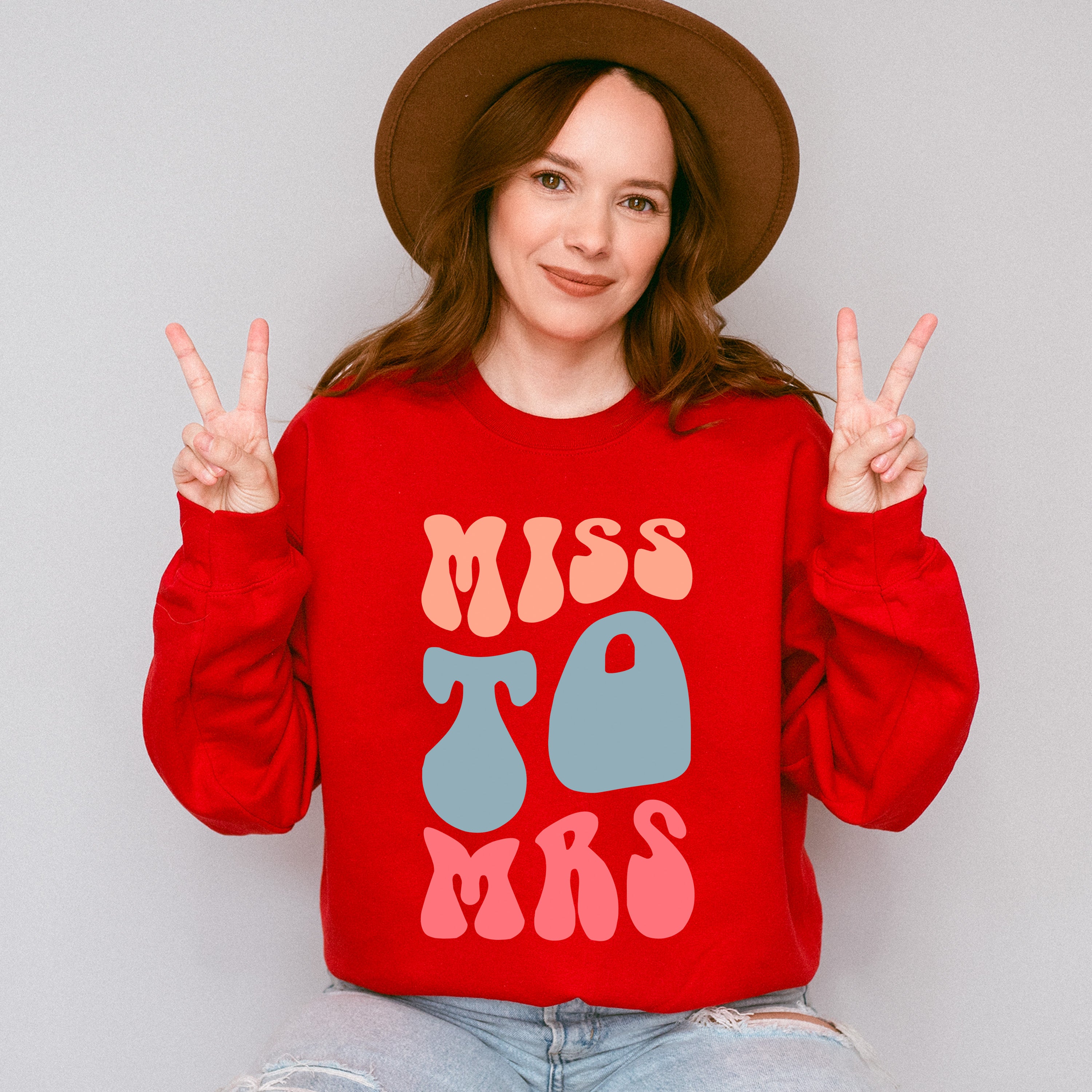 Miss To Mrs - Bachelorette Unisex Crewneck T-Shirt Sweatshirt Hoodie