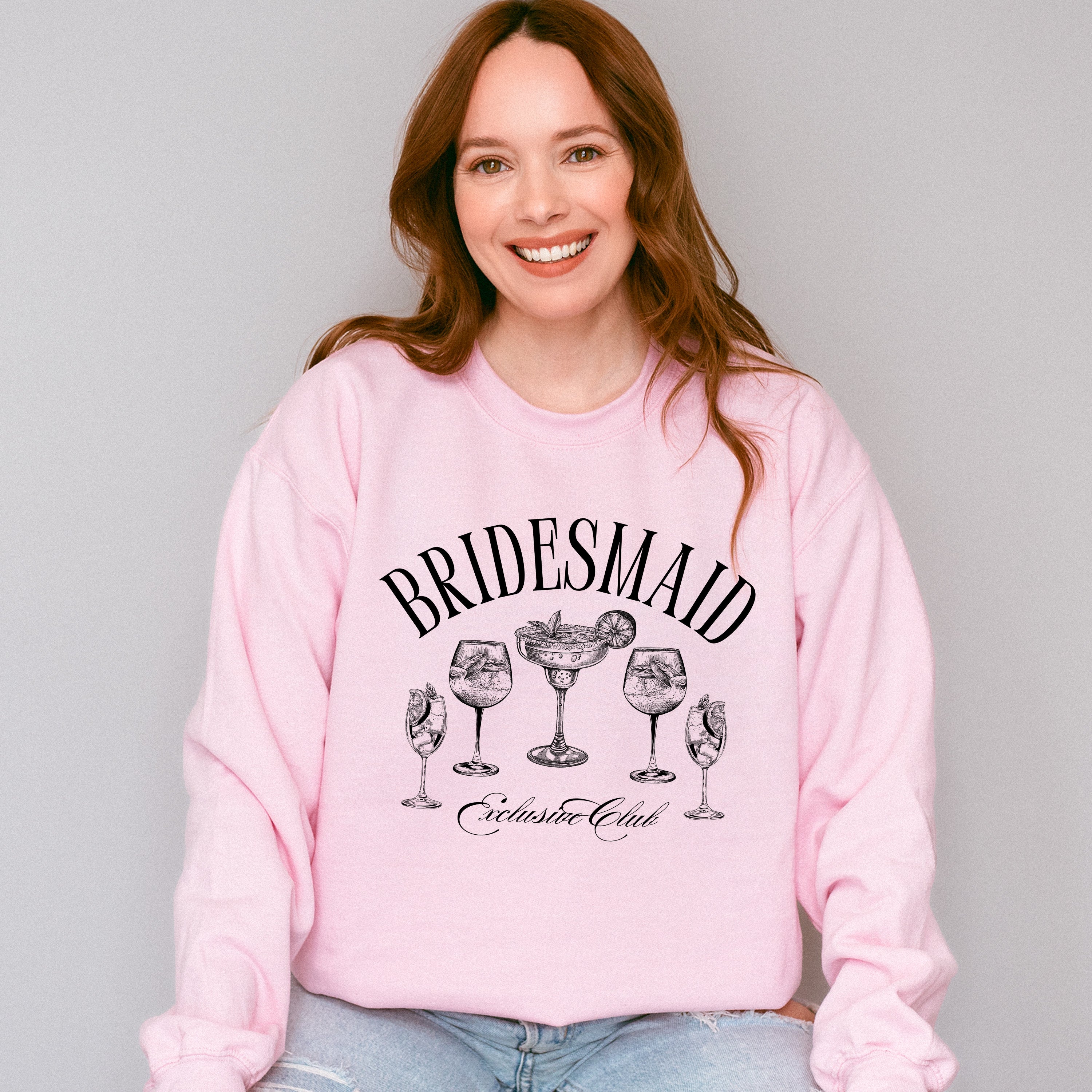 Bridesmaid Exclusive Club - Bachelorette Unisex Crewneck T-Shirt Sweatshirt Hoodie