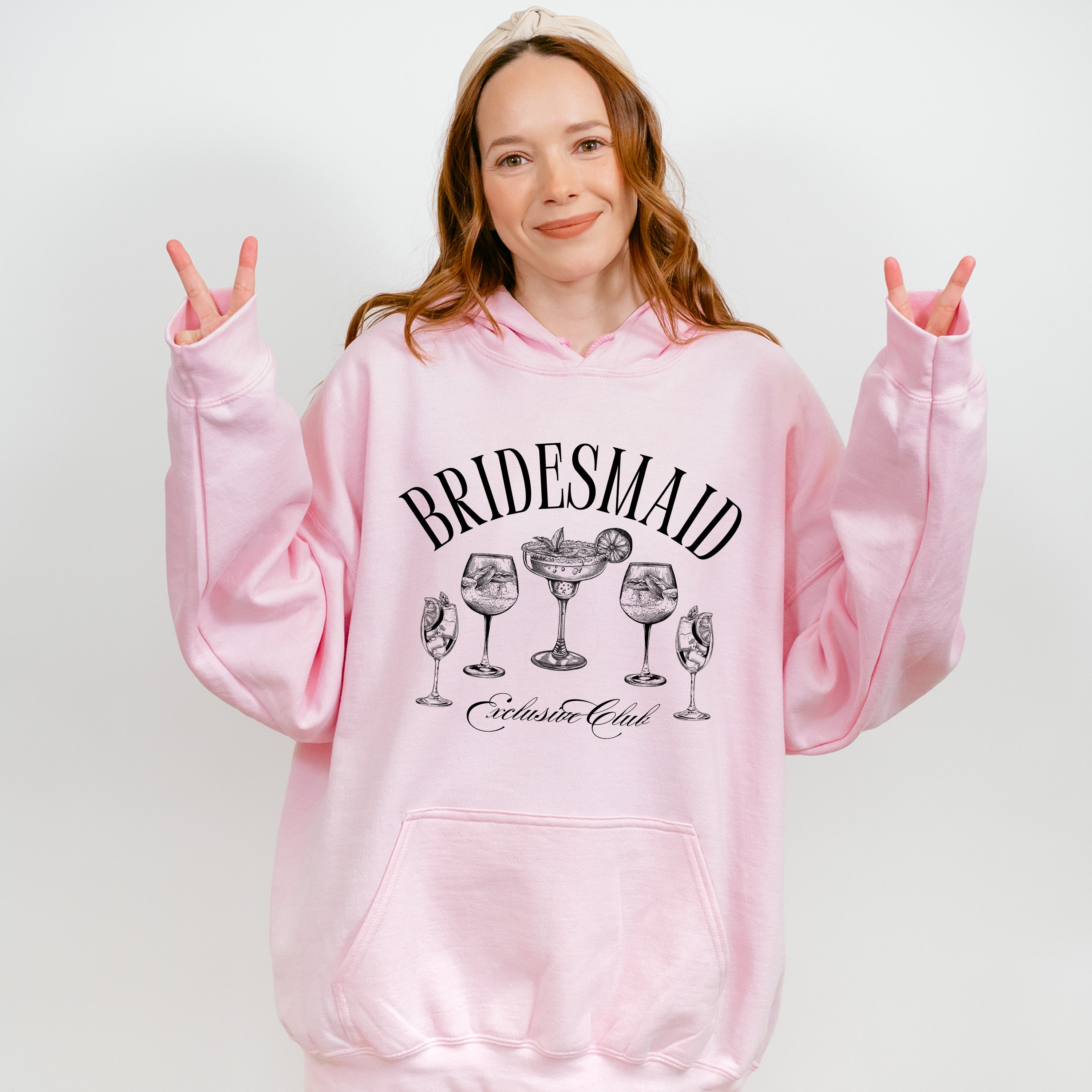 Bridesmaid Exclusive Club - Bachelorette Unisex Crewneck T-Shirt Sweatshirt Hoodie