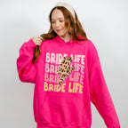 Bride Life Leopard Print Design - Bachelorette Unisex Crewneck T-Shirt Sweatshirt Hoodie