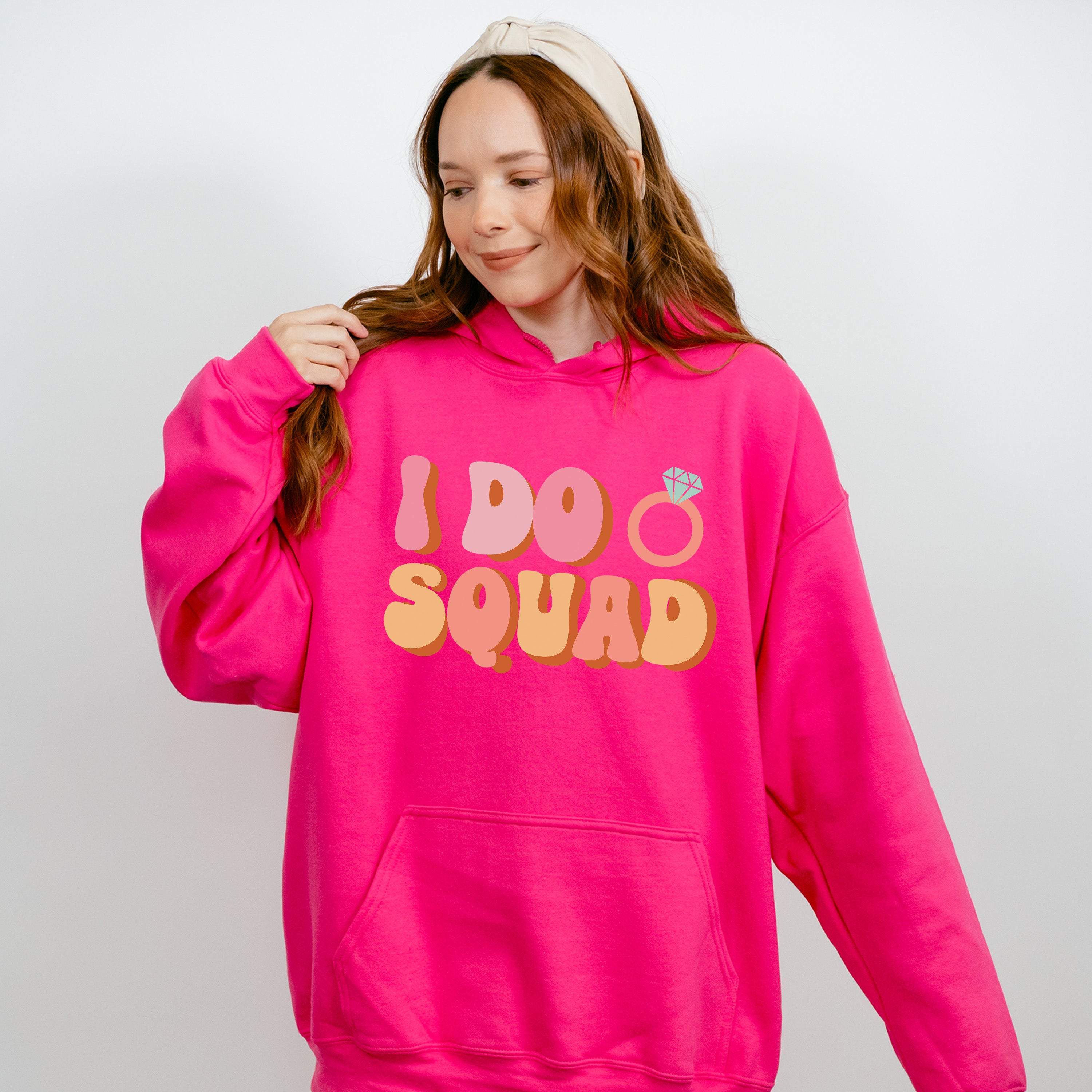 I Do Squad Ring Design - Bachelorette Unisex Crewneck T-Shirt Sweatshirt Hoodie