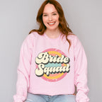 Bride Squad Circular Design - Bachelorette Unisex Crewneck T-Shirt Sweatshirt Hoodie