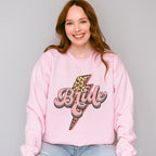 Bride Leopard Print Design - Bachelorette Unisex Crewneck T-Shirt Sweatshirt Hoodie