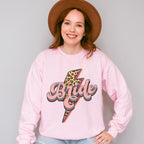 Bride Leopard Print Design - Bachelorette Unisex Crewneck T-Shirt Sweatshirt Hoodie