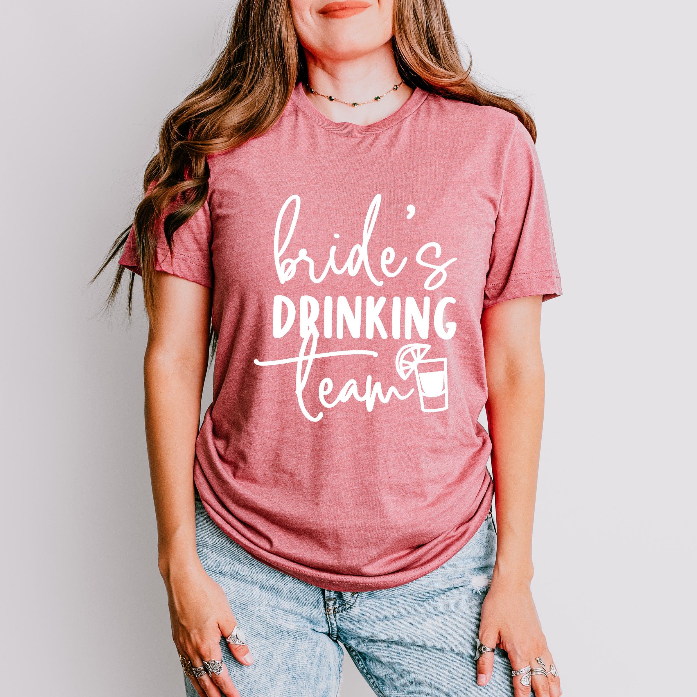 Bride's Drinking Team - Wedding Crew Unisex Crewneck T-Shirt Sweatshirt Hoodie