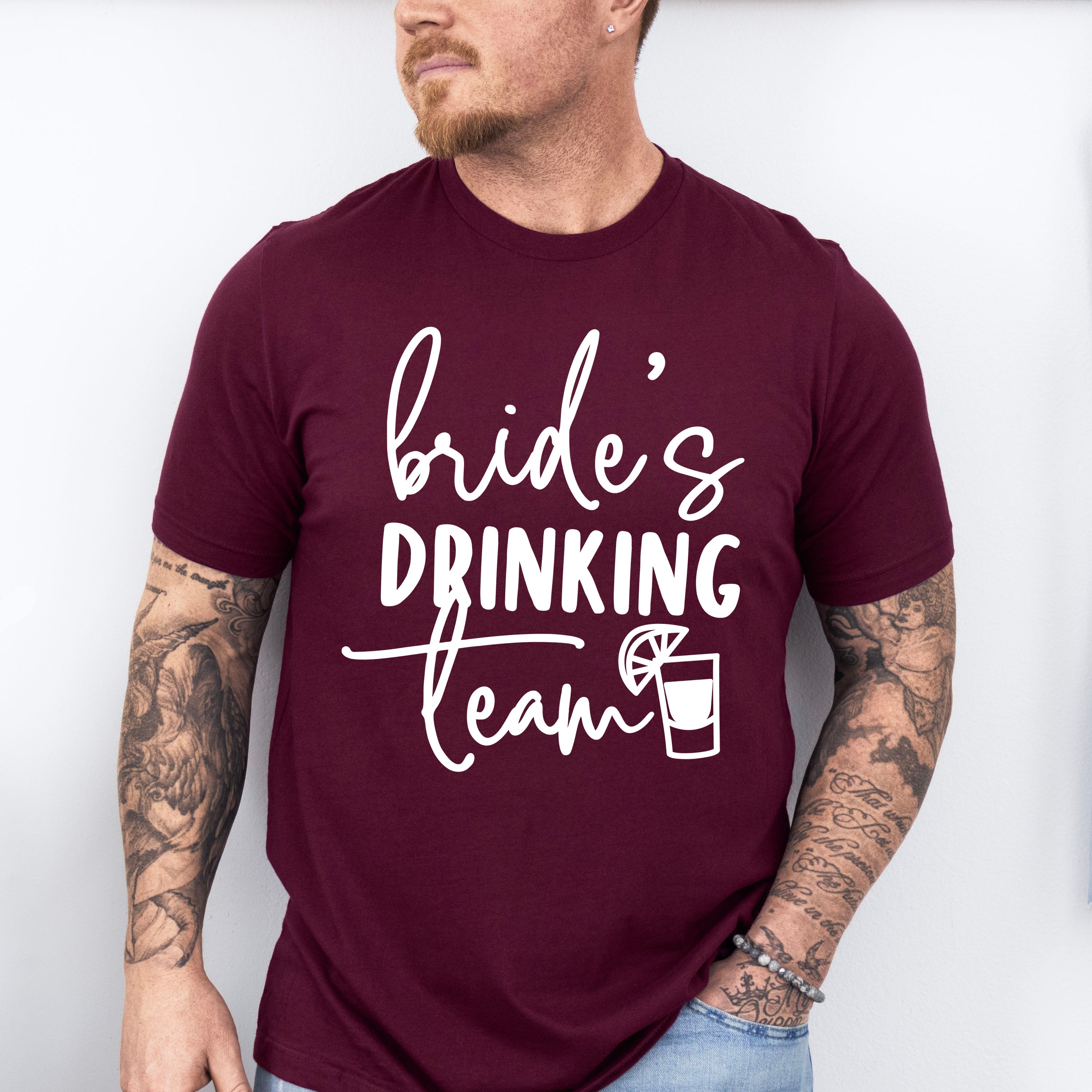 Bride's Drinking Team - Wedding Crew Unisex Crewneck T-Shirt Sweatshirt Hoodie