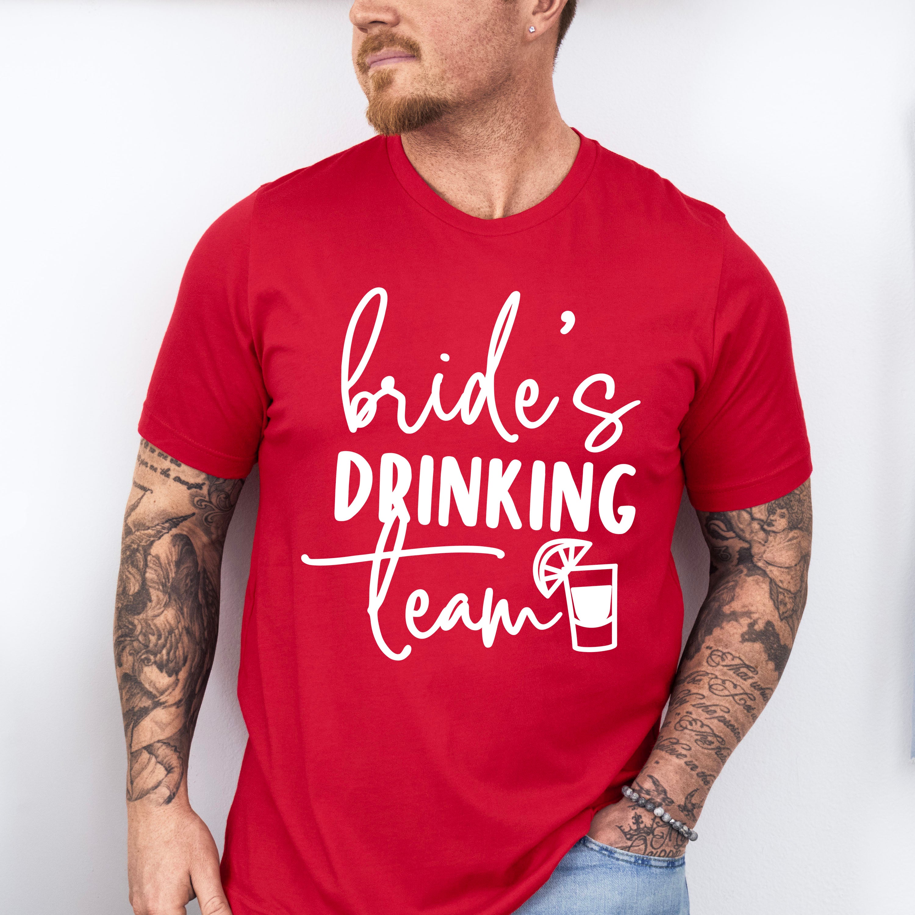 Bride's Drinking Team - Wedding Crew Unisex Crewneck T-Shirt Sweatshirt Hoodie