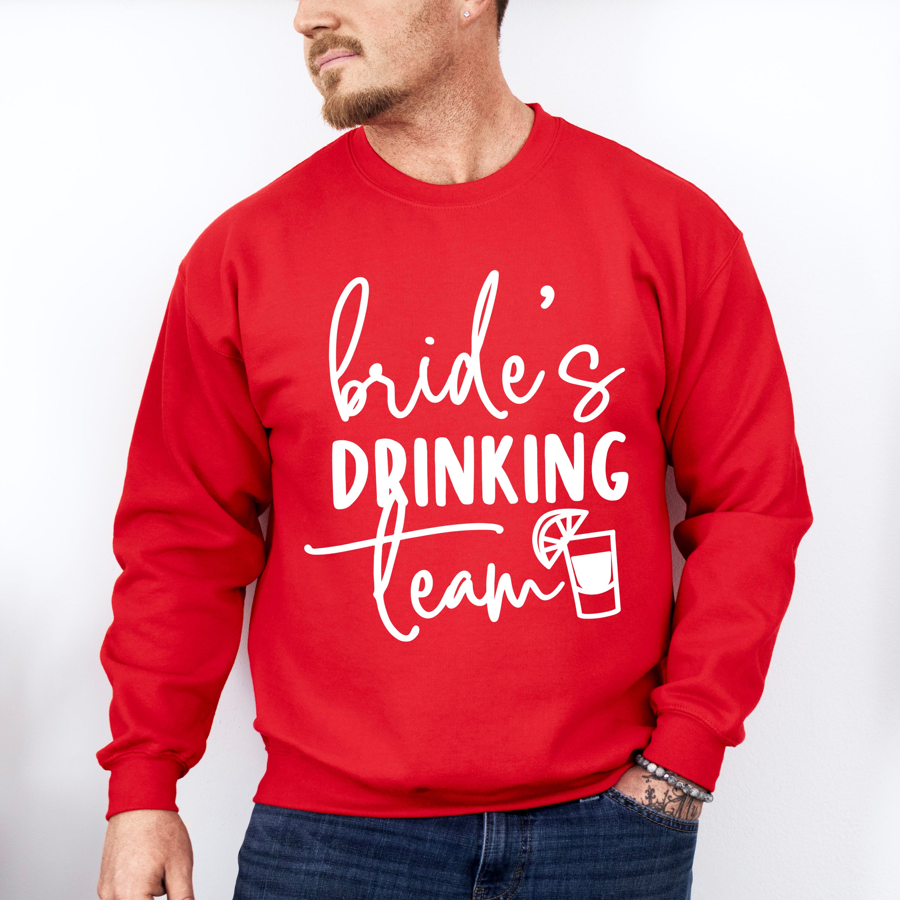 Bride's Drinking Team - Wedding Crew Unisex Crewneck T-Shirt Sweatshirt Hoodie