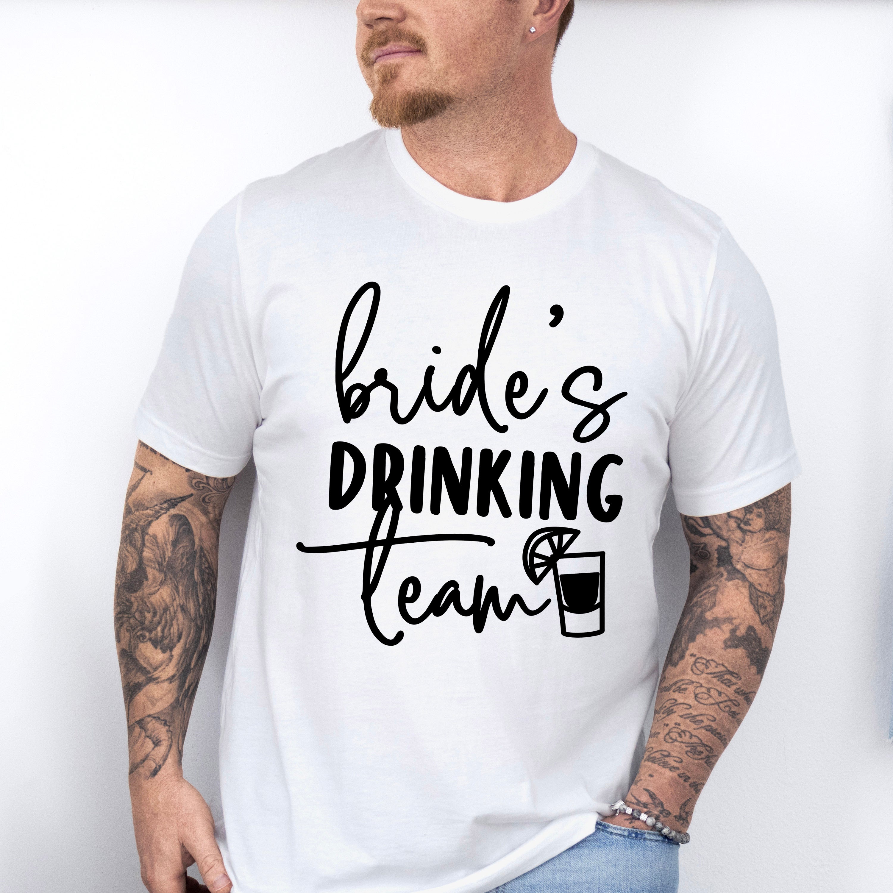 Bride's Drinking Team - Wedding Crew Unisex Crewneck T-Shirt Sweatshirt Hoodie