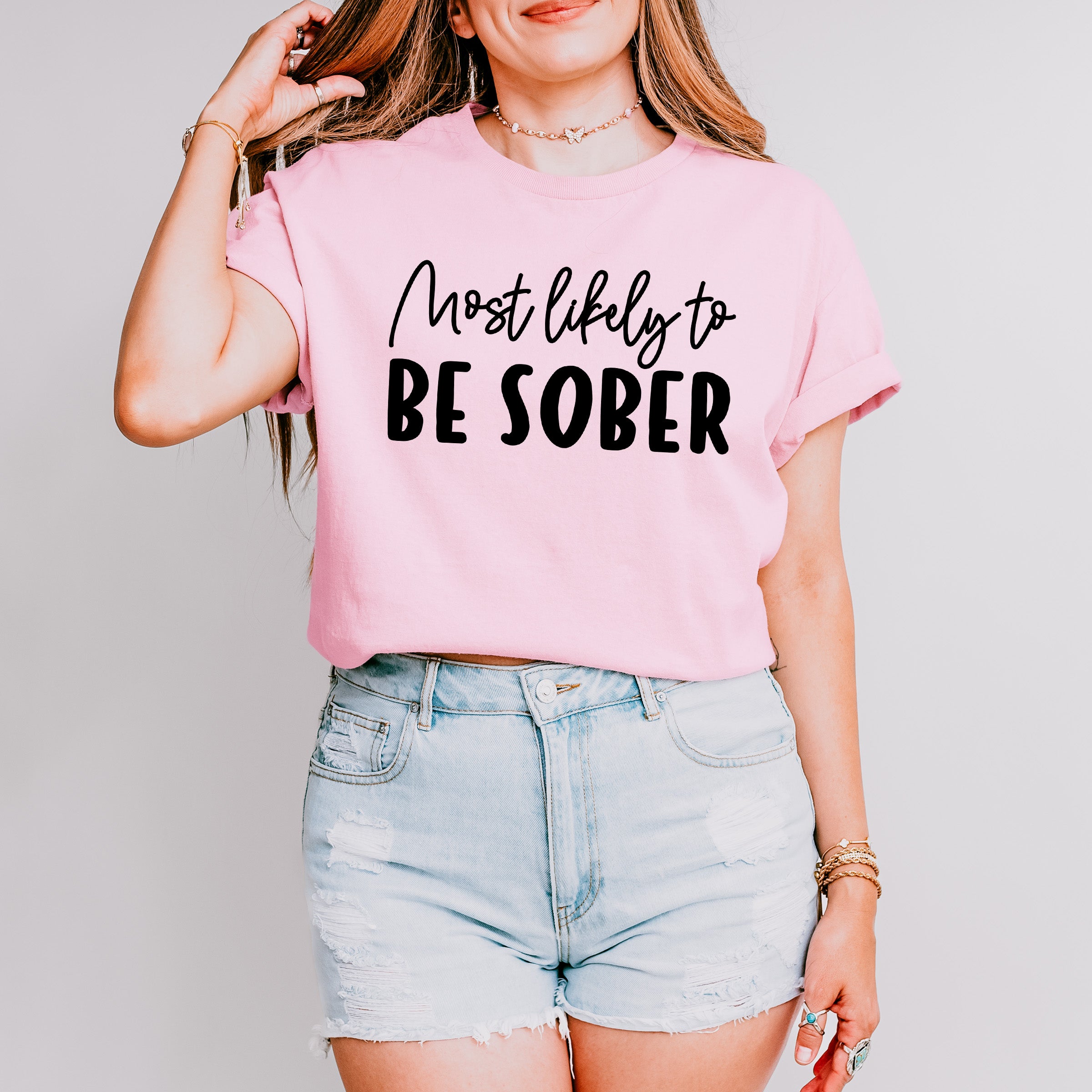 Most Likely To Be Sober - Wedding Crew Unisex Crewneck T-Shirt Sweatshirt Hoodie