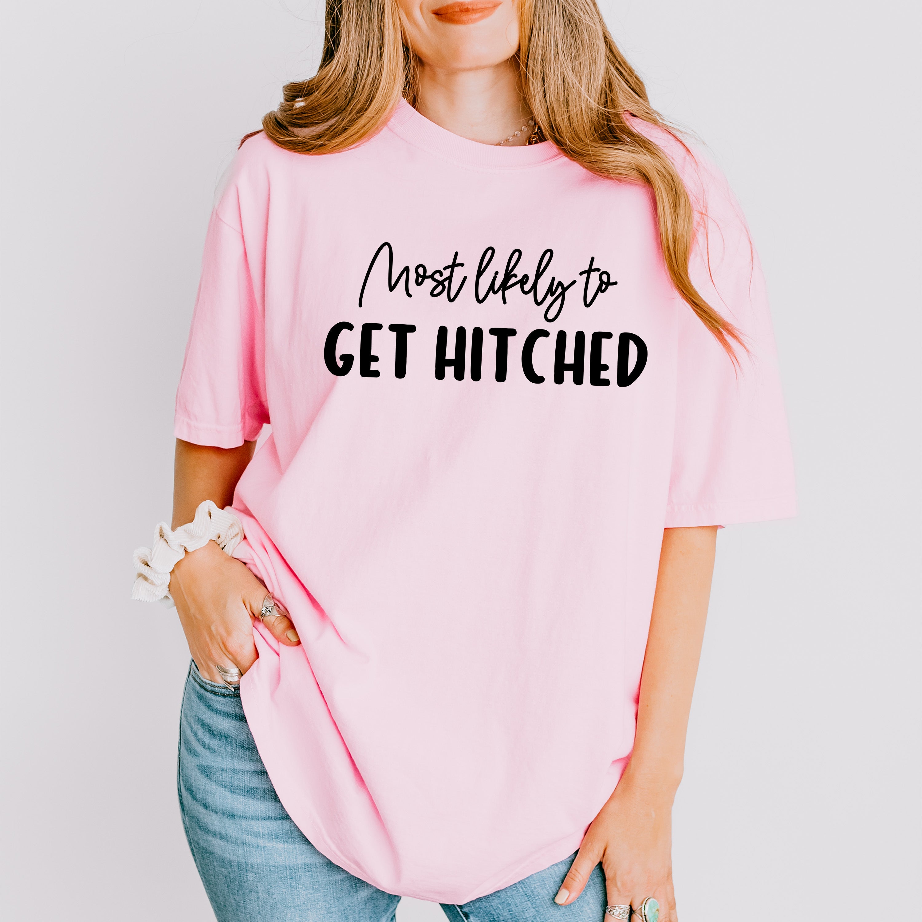 Most Likely To Get Hitched - Wedding Crew Unisex Crewneck T-Shirt Sweatshirt Hoodie