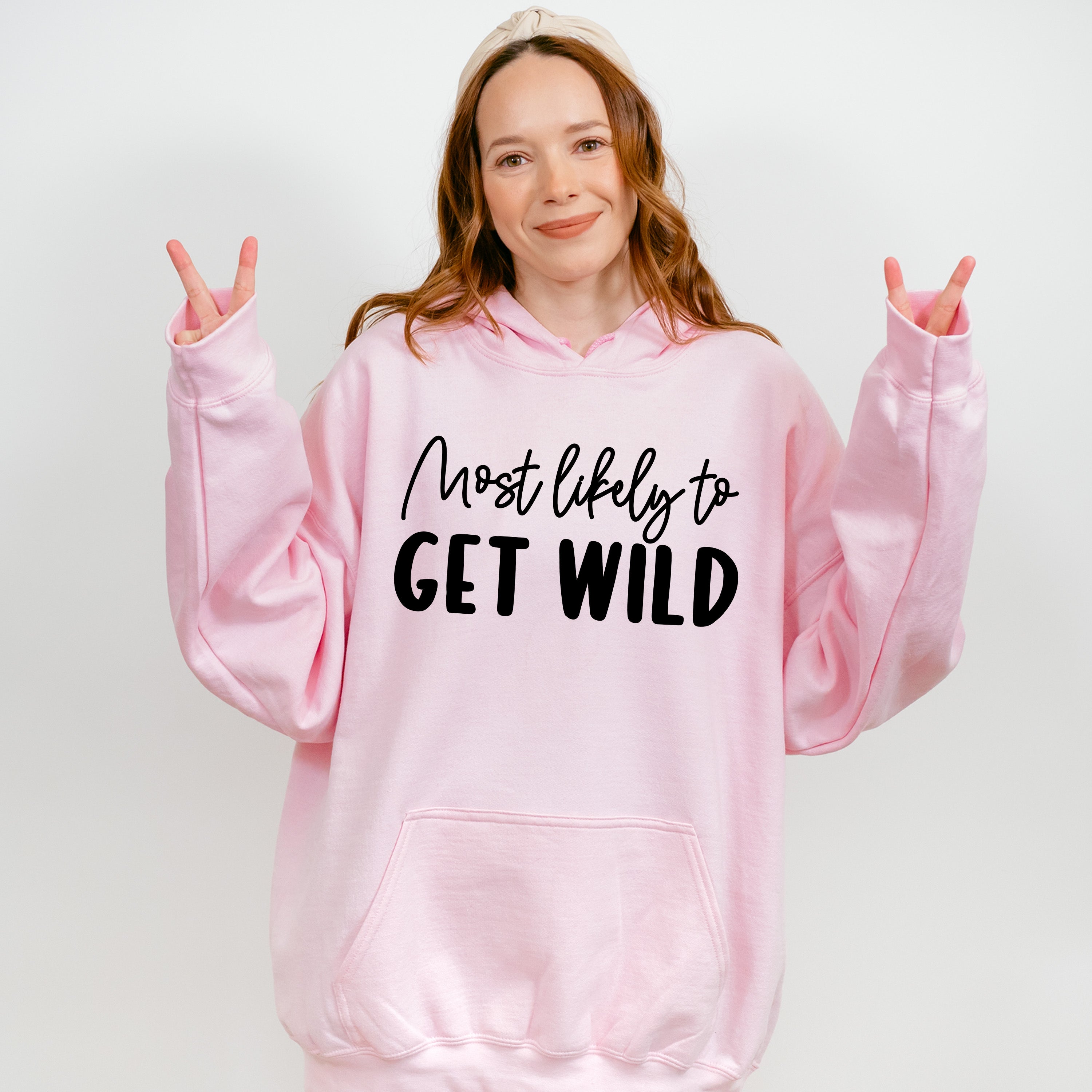 Most Likely To Get Wild - Wedding Crew Unisex Crewneck T-Shirt Sweatshirt Hoodie