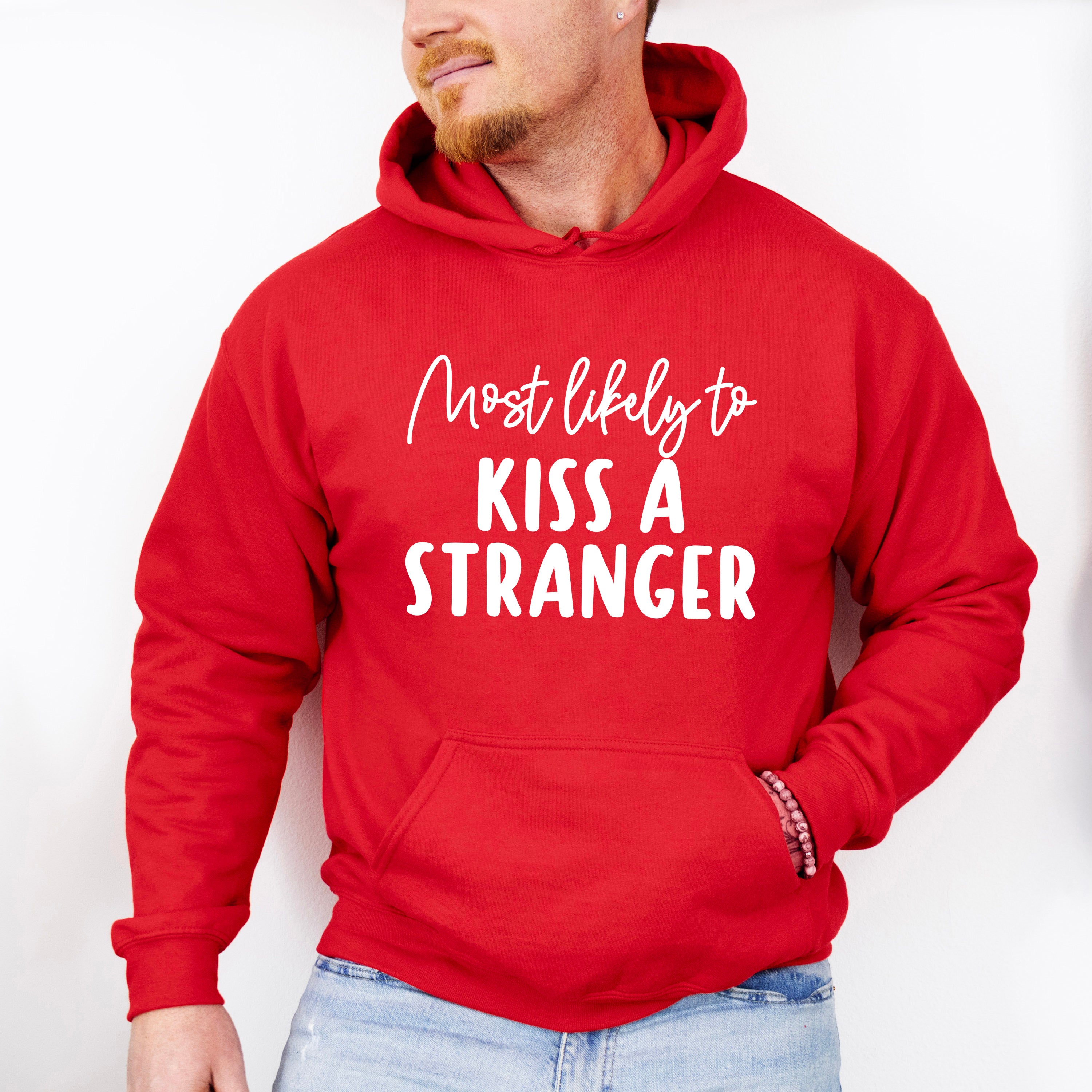 Most Likely To Kiss A Stranger - Wedding Crew Unisex Crewneck T-Shirt Sweatshirt Hoodie