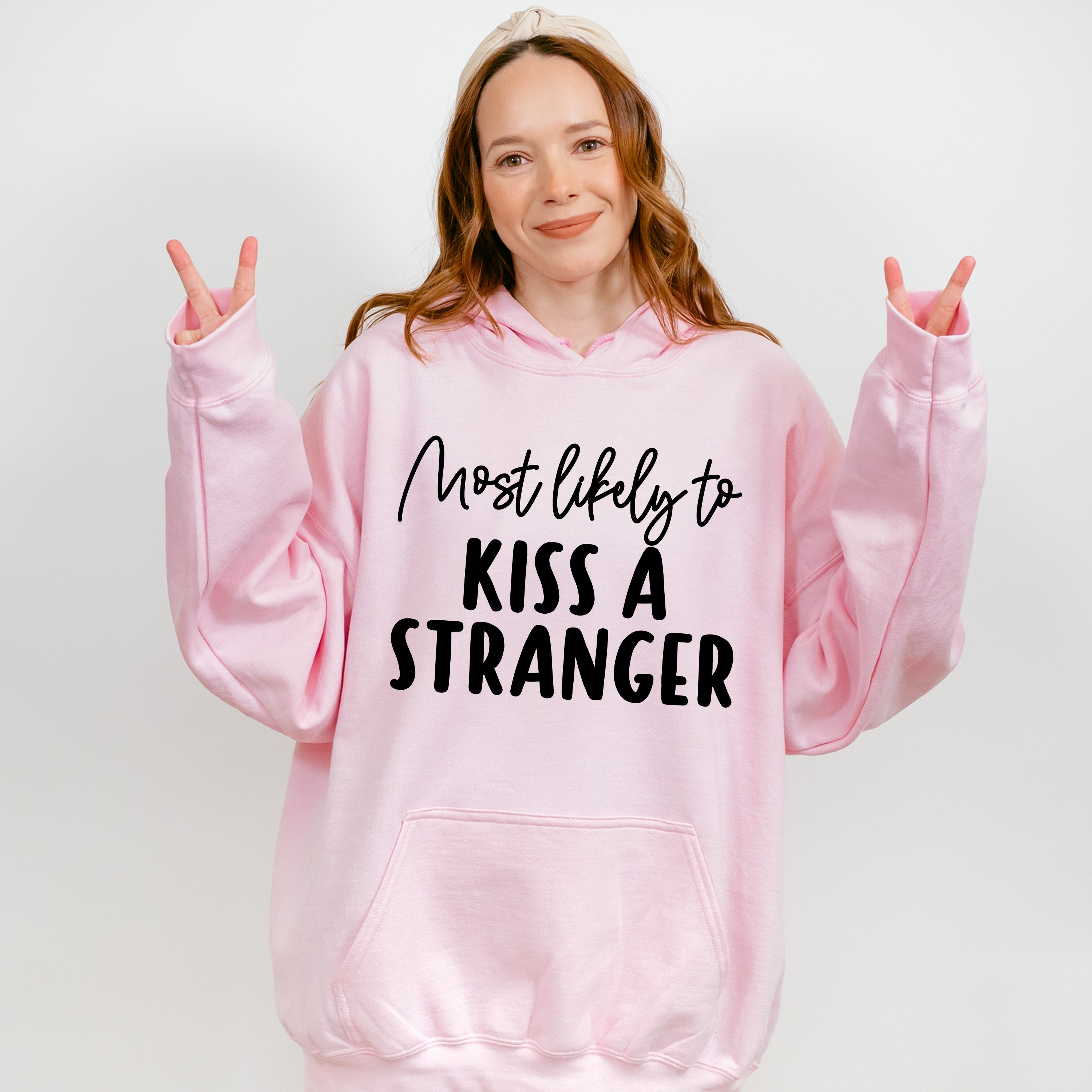 Most Likely To Kiss A Stranger - Wedding Crew Unisex Crewneck T-Shirt Sweatshirt Hoodie