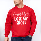 Most Likely To Lose My Shoes - Wedding Crew Unisex Crewneck T-Shirt Sweatshirt Hoodie