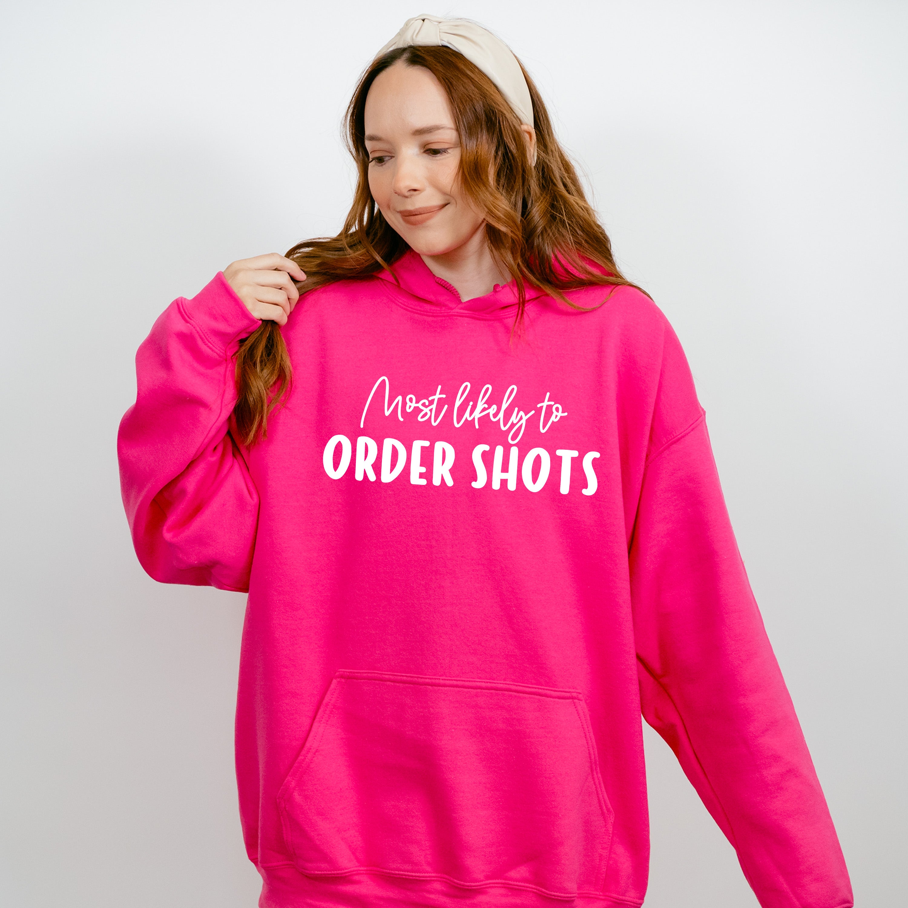 Most Likely To Order Shots - Wedding Crew Unisex Crewneck T-Shirt Sweatshirt Hoodie