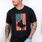 American Flag Design - Rodeo Unisex Crewneck T-Shirt Sweatshirt Hoodie
