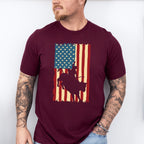 American Flag Design - Rodeo Unisex Crewneck T-Shirt Sweatshirt Hoodie