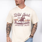 Wild Spirit Adventure Awaits Design - Rodeo Unisex Crewneck T-Shirt Sweatshirt Hoodie