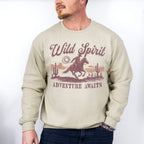 Wild Spirit Adventure Awaits Design - Rodeo Unisex Crewneck T-Shirt Sweatshirt Hoodie