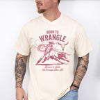 Born To Wrangle Design - Rodeo Unisex Crewneck T-Shirt Sweatshirt Hoodie