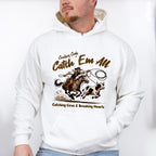 Cowboy Catch 'Em All Design - Rodeo Unisex Crewneck T-Shirt Sweatshirt Hoodie