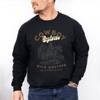 Cowboy Wild Western Design - Rodeo Unisex Crewneck T-Shirt Sweatshirt Hoodie