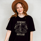 Cowboy Outlaw Design - Rodeo Unisex Crewneck T-Shirt Sweatshirt Hoodie