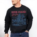 Ride Hard Live Free Design - Rodeo Unisex Crewneck T-Shirt Sweatshirt Hoodie