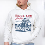 Ride Hard Live Free Design - Rodeo Unisex Crewneck T-Shirt Sweatshirt Hoodie