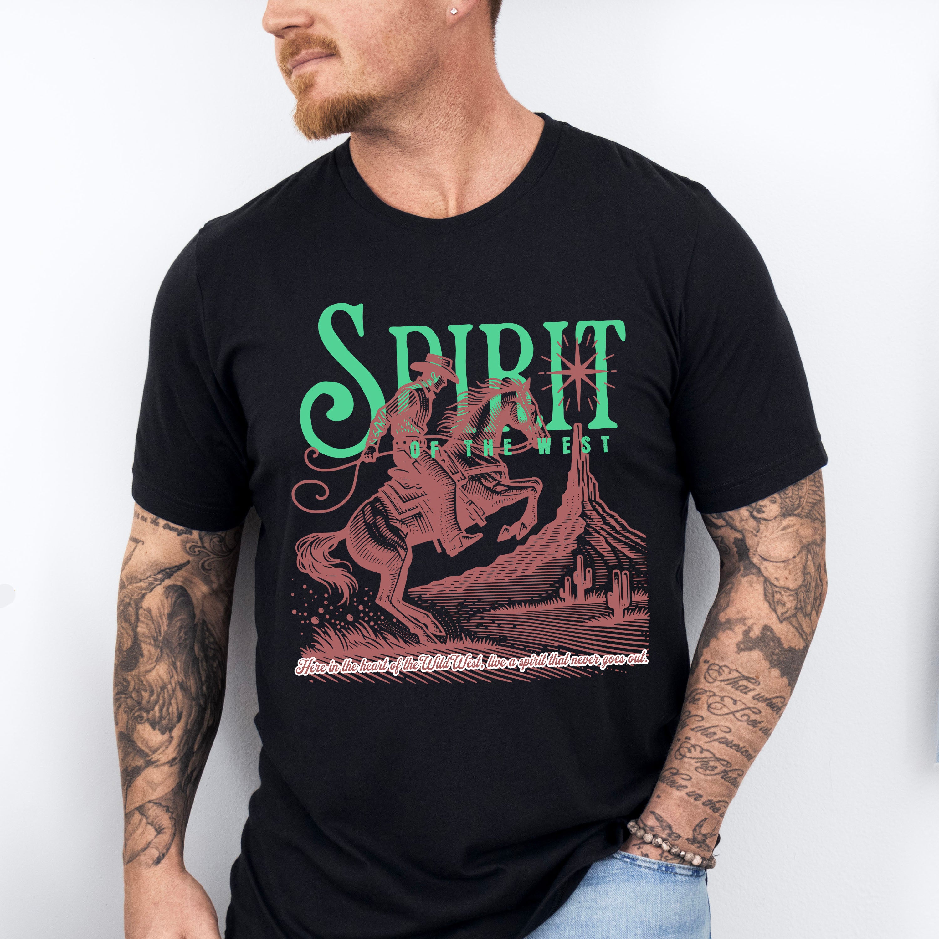 Spirit Of West Design - Rodeo Unisex Crewneck T-Shirt Sweatshirt Hoodie
