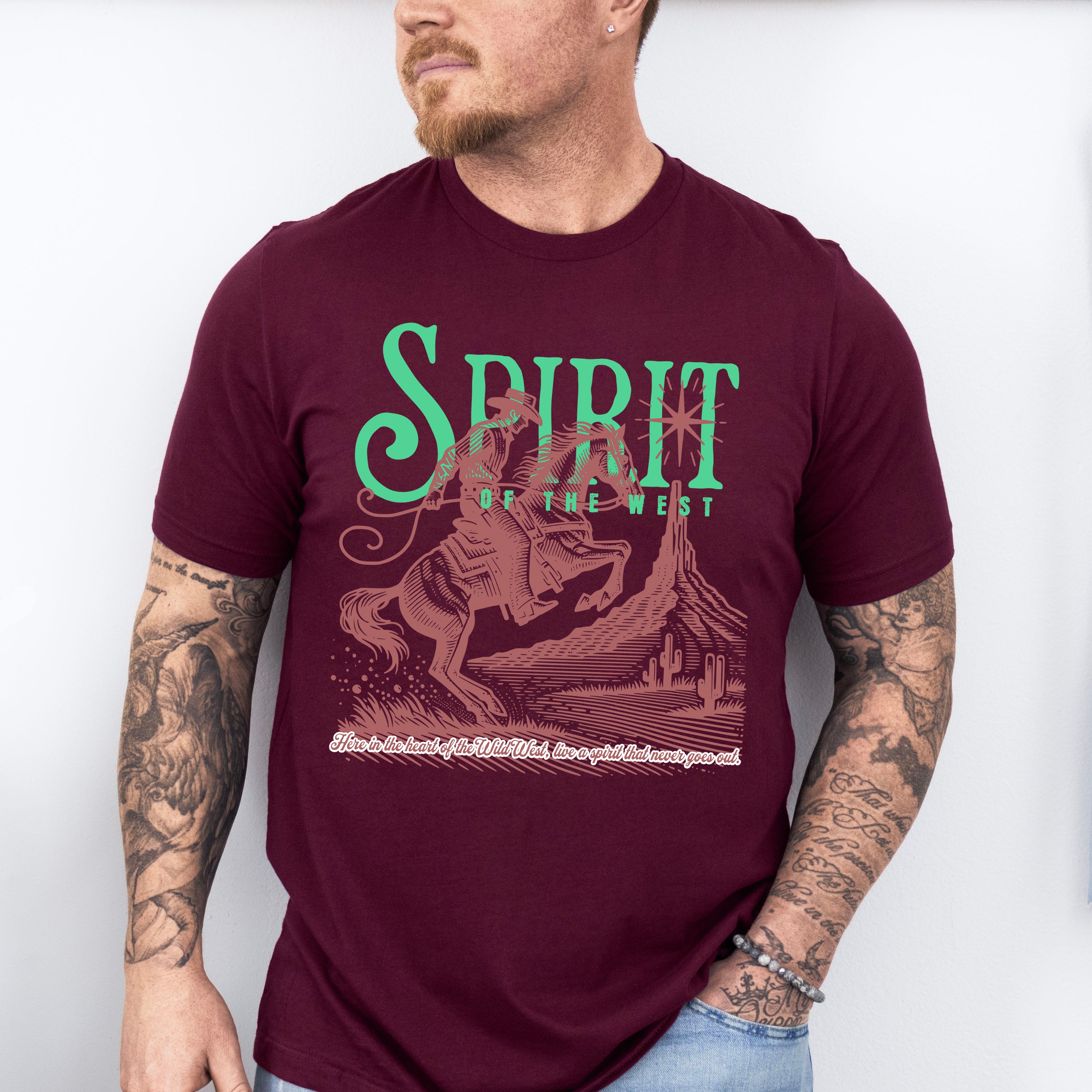 Spirit Of West Design - Rodeo Unisex Crewneck T-Shirt Sweatshirt Hoodie