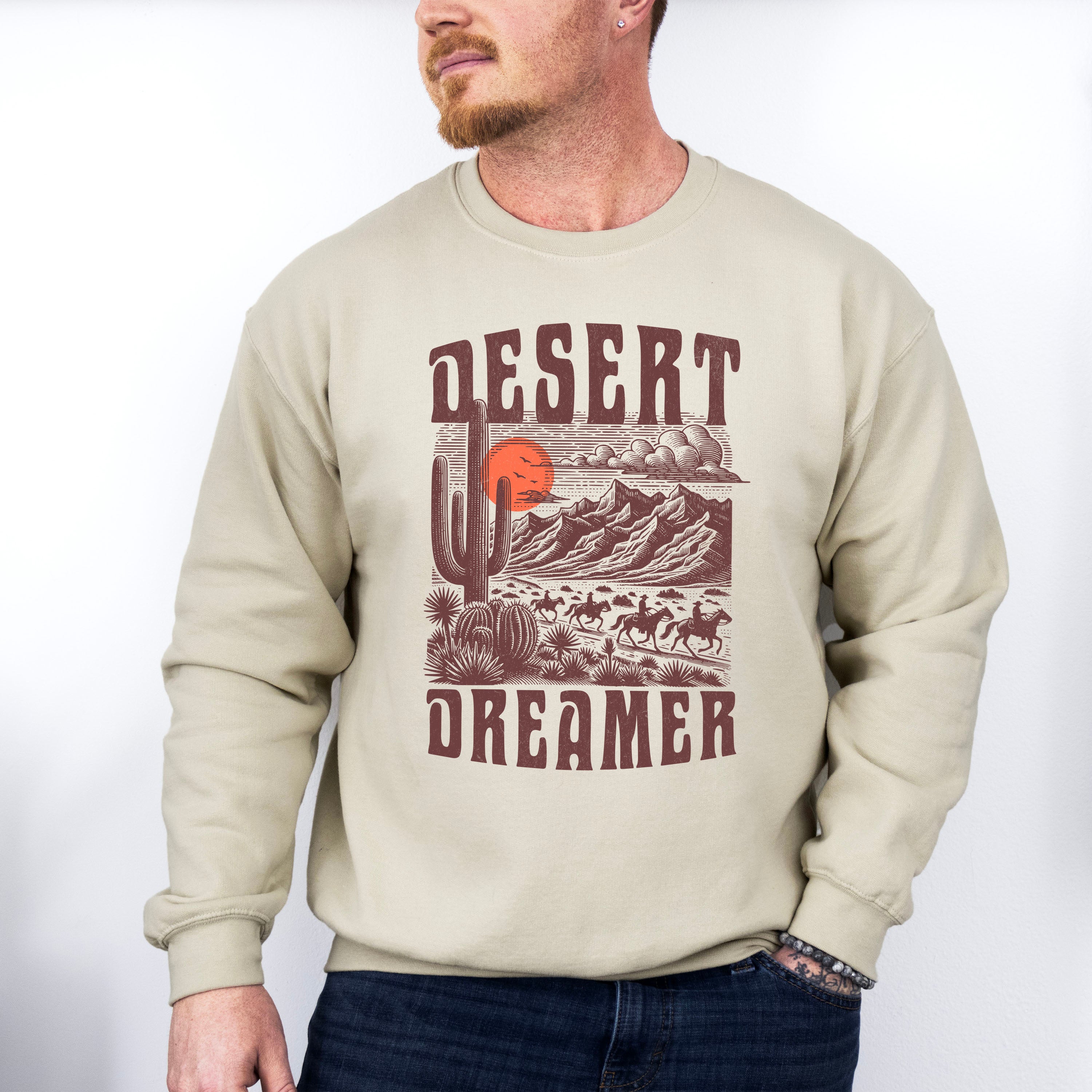 Desert Dreamer Design - Rodeo Unisex Crewneck T-Shirt Sweatshirt Hoodie