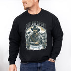 Outlaw's Fury Legendary Bandit Design - Rodeo Unisex Crewneck T-Shirt Sweatshirt Hoodie