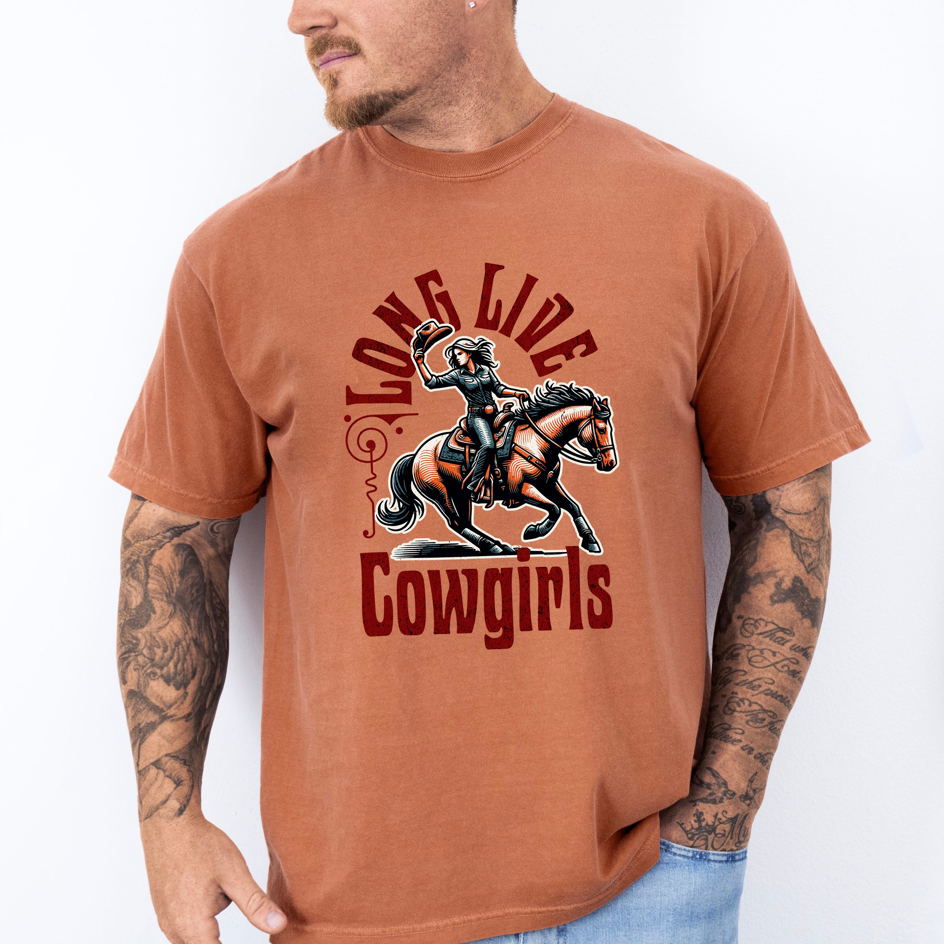Long Live Cowgirls - Rodeo Unisex Crewneck T-Shirt Sweatshirt Hoodie