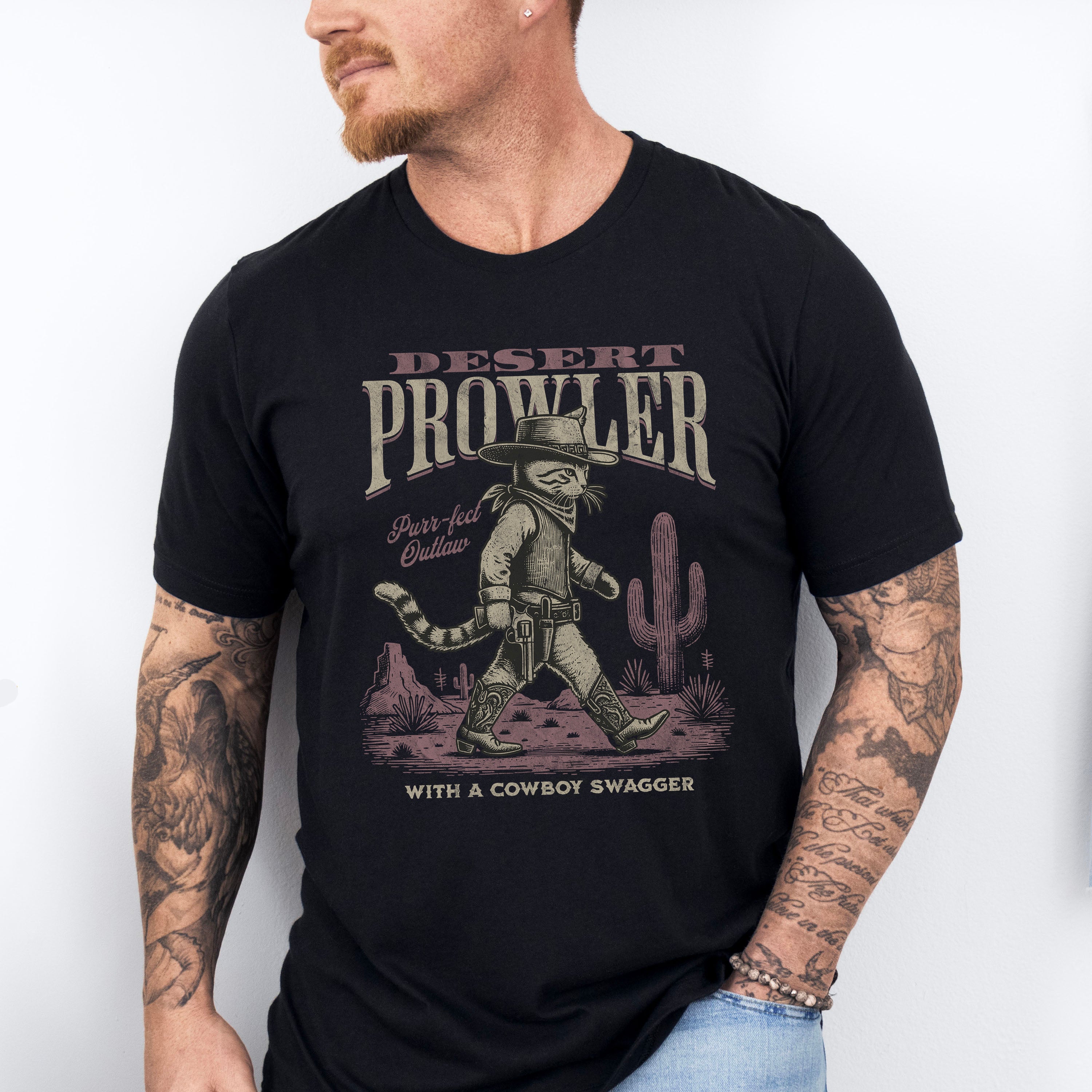 Desert Prowler With a Cowboy Swagger - Rodeo Unisex Crewneck T-Shirt Sweatshirt Hoodie