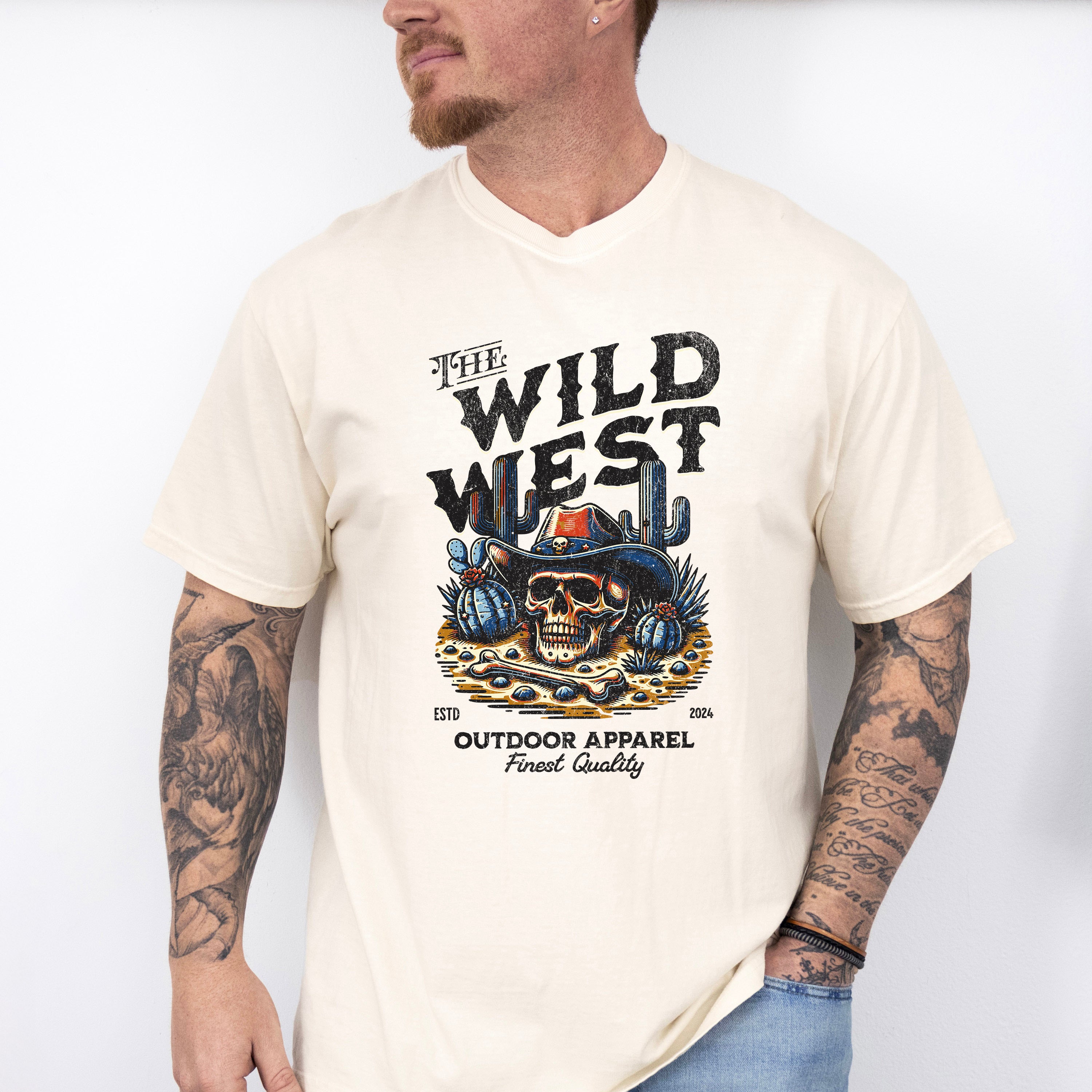 The Wild West Outdoor Apparel - Rodeo Unisex Crewneck T-Shirt Sweatshirt Hoodie