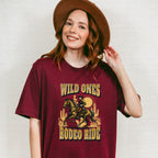 Wild Ones Rodeo Ride Design - Rodeo Unisex Crewneck T-Shirt Sweatshirt Hoodie