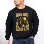 Wild Ones Rodeo Ride Design - Rodeo Unisex Crewneck T-Shirt Sweatshirt Hoodie