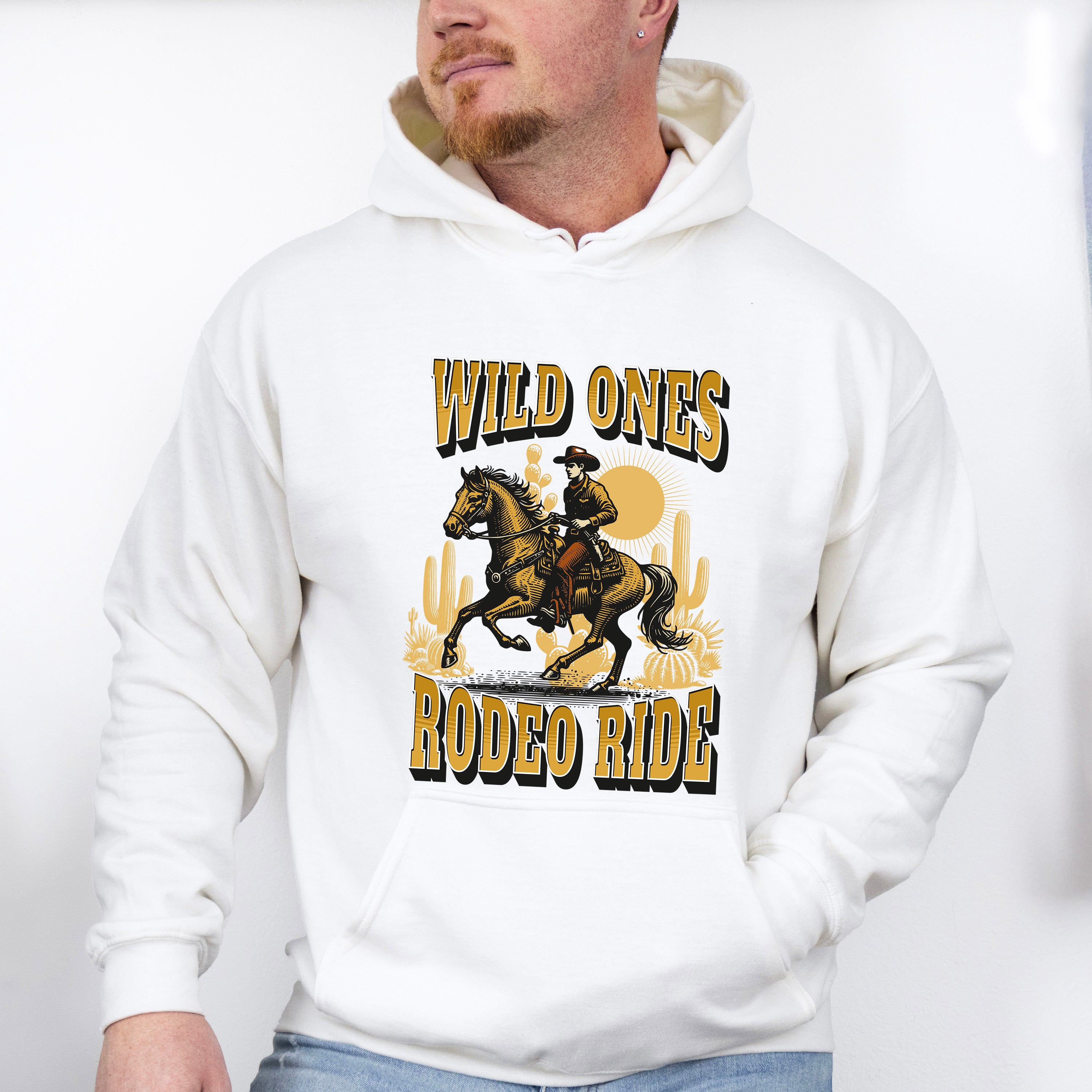 Wild Ones Rodeo Ride Design - Rodeo Unisex Crewneck T-Shirt Sweatshirt Hoodie