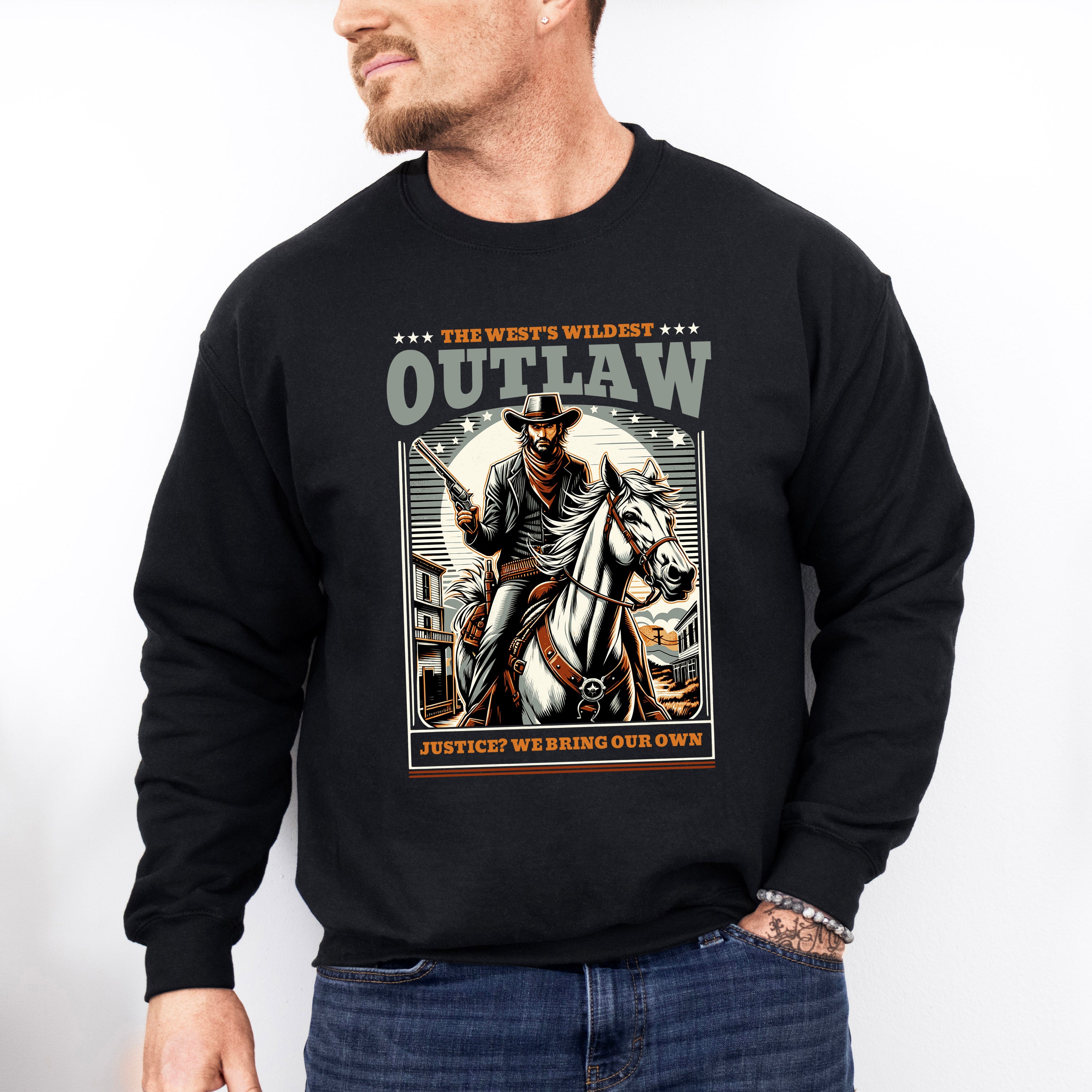 The West's Wildest Outlaw We Bring Our Own - Rodeo Unisex Crewneck T-Shirt Sweatshirt Hoodie