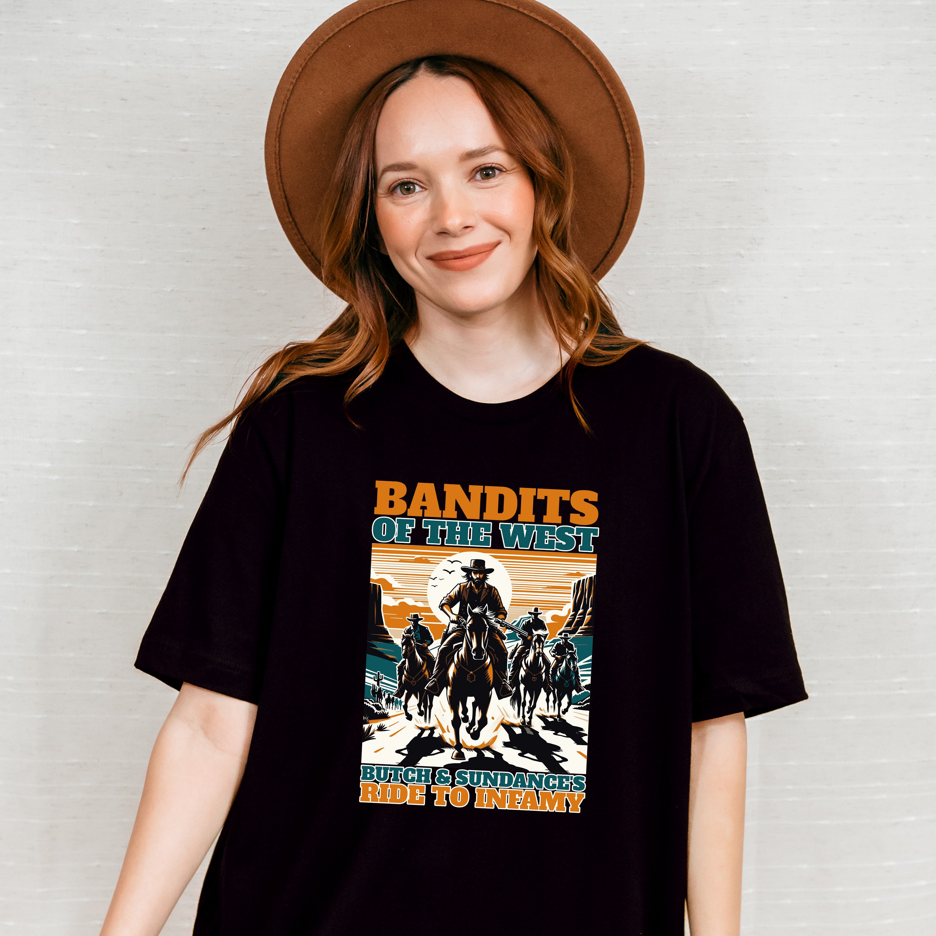 Bandits Of The West Design - Rodeo Unisex Crewneck T-Shirt Sweatshirt Hoodie