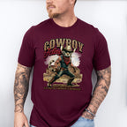 Cowboy Feline Design - Rodeo Unisex Crewneck T-Shirt Sweatshirt Hoodie
