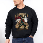 Cowboy Feline Design - Rodeo Unisex Crewneck T-Shirt Sweatshirt Hoodie