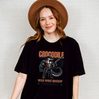 Crocodile Wild West Sheriff Design - Rodeo Unisex Crewneck T-Shirt Sweatshirt Hoodie