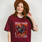 Fiery Rider Design - Rodeo Unisex Crewneck T-Shirt Sweatshirt Hoodie