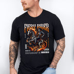Fiery Rider Design - Rodeo Unisex Crewneck T-Shirt Sweatshirt Hoodie