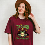 Froggy The Tiny Cowboy Design - Rodeo Unisex Crewneck T-Shirt Sweatshirt Hoodie
