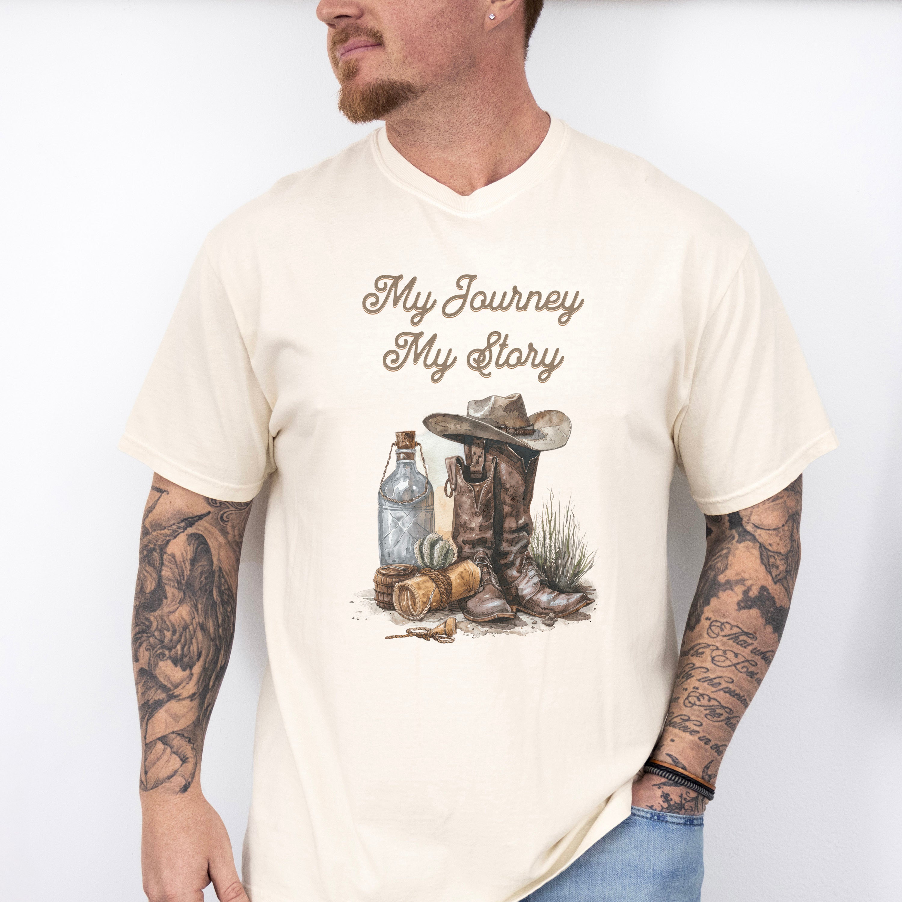 My Journey My Stary Design - Rodeo Unisex Crewneck T-Shirt Sweatshirt Hoodie
